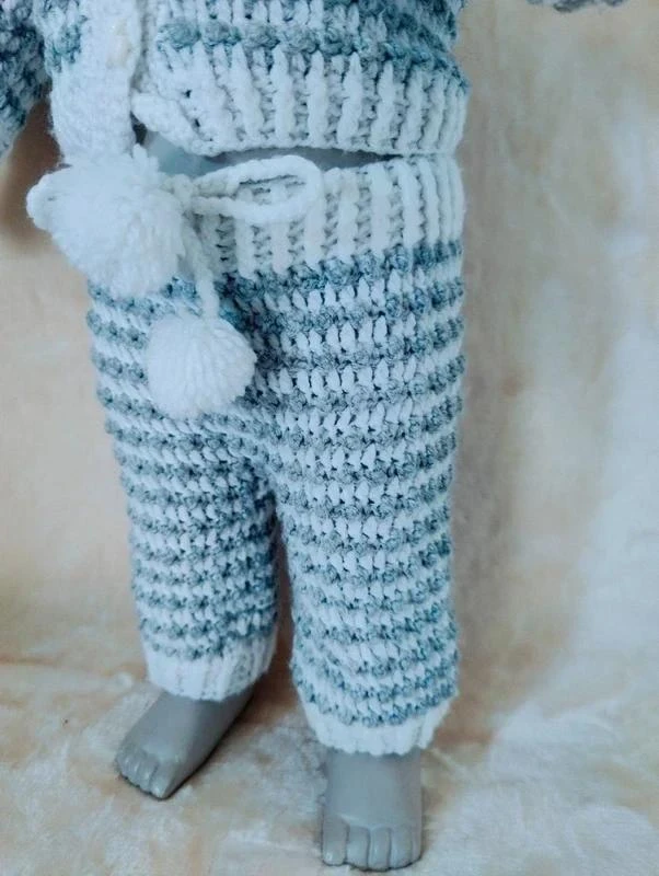 💎 Conjunto de punto en malla gris y blanco • 1/3 meses • Tendencia 💎 – photo 6